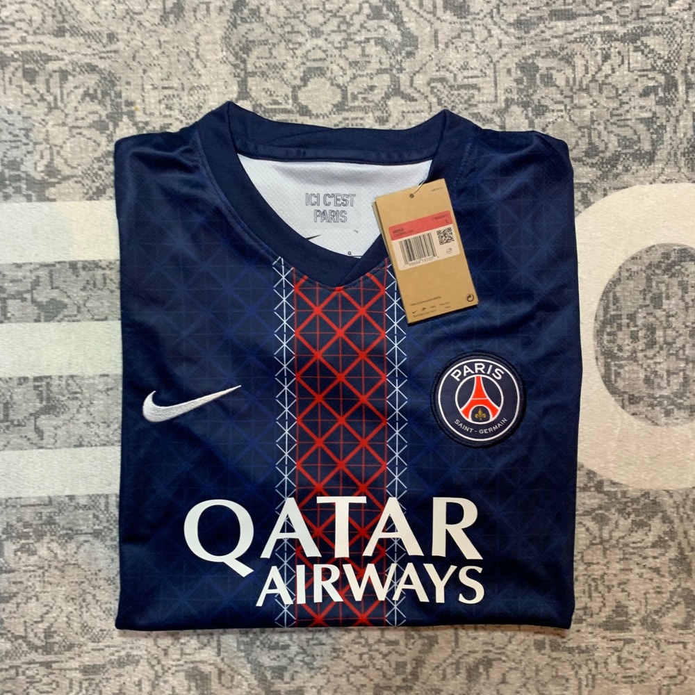 Nike Paris Saint-Germain PSG Jersey Mens Large Navy Blue NEW 2023/24 Home Kit - Picture 6 of 6